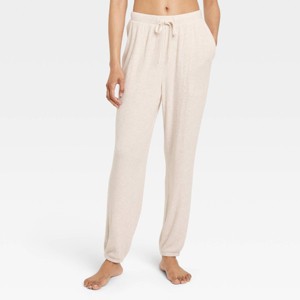 Women's Cozy Ribbed Jogger Pants - Auden™ - 1 of 3