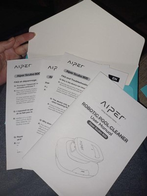 Aiper Scuba 800 Cordless Robotic Pool Vacuum - White & Gray : Target
