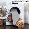 Machine Washable Runner Rug - Print Braided Non-Slip Indoor/Outdoor Carpet, Low Pile Non-Shedding Area Rug for Kitchen, Entrance Hallway - 3 of 4