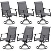 Maggift Patio Seating Sets, Outdoor Dining Chairs Set of 4, Ergonomic Design, Durable Frame for Patio, Backyard, Balcony, Gray, 23"*21.7"*40.2" - 3 of 4