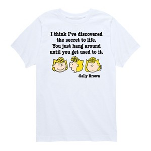 Boys' - Peanuts - Sally Secret To Life Short Sleeve Graphic T-Shirt - 1 of 4