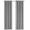 PAGED Set of 2 Micro Suede/Velvet Curtain Panel,Room Darkening,Window Curtain Panel with Grommet Top,Curtains for Living Room, Bedroom - 2 of 4