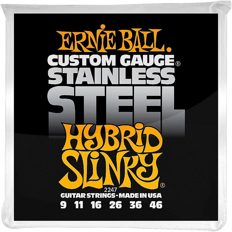 Ernie Ball 2247 Hybrid Slinky Guitar Strings Stainless Steel, 1 of 4