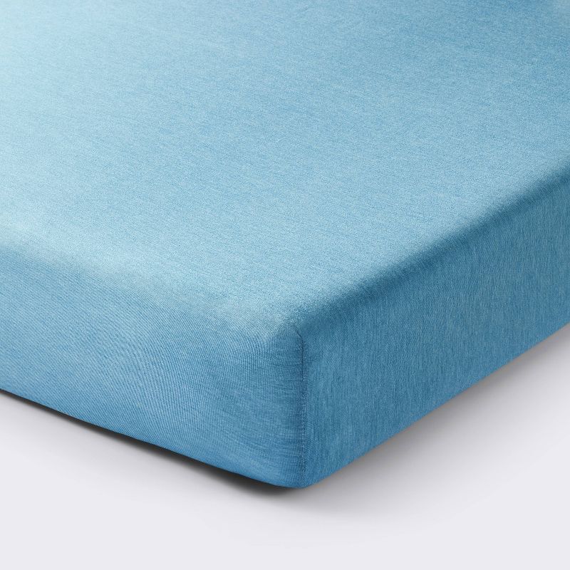 Polyester Rayon Fitted Crib Sheet - Prairie Sky - Cloud Island&#8482;, 1 of 6