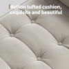 46.5" Storage Bench Ottoman, Upholstered End of Bed Bench with Button-Tufted Design, Rolled Arms & Vintage Rivets, for Entryway, Living Room - 4 of 4