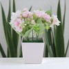 Unique Bargains Artificial Plants Spring Flower Plastic 2.95"x2.95"x7.87" 1 Pc - 2 of 4