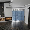 Royal Hampton Jumbo 4 Panel Folding Mango Wood with Elephant Motif Carved Design Room Divider Screen - 4 of 4