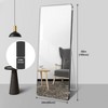 LOVMOR Modern Full Length Mirror, Full Body Mirror, Free Standing or Leaning or Wall-Mounted Mirror for Living Room, Bedroom - 3 of 4