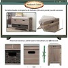 Modern Storage Bench, with Drawers & Removable Cushion, Shoe Bench, for Bedside, Living Room, Entryway, Multiple Design Styles & Color Combinations - 4 of 4