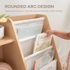 Comfy Cubs Kids Bookshelf 35.2 x 15.7 x 31.5 Inches - Sturdy Montessori Shelf with Soft & Hard Shelves - Wood - 4 of 4