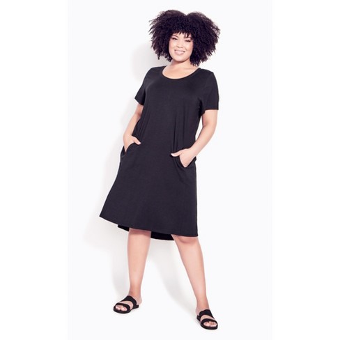 Plain black dress clearance target