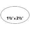 Avery Oval Easy Peel Labels 1 1/2 x 2 1/2 Matte White 270/Pack 6583 - 3 of 4