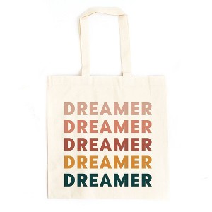 City Creek Prints Dreamer Stacked Canvas Tote Bag - 15x16 - Natural - 1 of 2