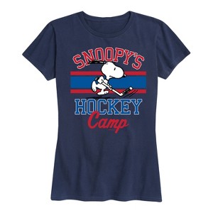 Women's - Peanuts - Snoopy Winter Fun Short Sleeve Graphic T-Shirt - 1 of 4