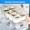 Racxily Divided Serving Tray 8 Compartments Snack Box Charcuterie Container Clear Snack Platter Organizer Storage Box - 4 of 4