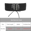 INSPIRE CHIC Women's Lace-up Tied Stretchy Corset Vintage Elegant Elastic Cinch Waist Belts 1 Pc - 4 of 4
