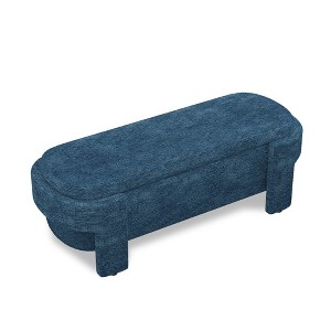 Dexmalle Linen Upholstered Bench with Large Storage Space - 1 of 4