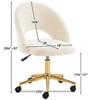 LOVMOR Upholstered Home Office Chair - 3 of 4