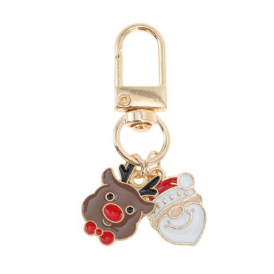 Unique Bargains Christmas Keychain Lobster Clasp Zinc Alloy 2.17" 1 Pc