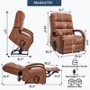 FONTOI Accent Chair with Side Pockets, Recliner Chair with Comfortable Back&Wood Armrests, Orange, 36.23"*42.52"*29.53" - 3 of 4