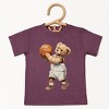 The Juniper Shop Watercolor Basketball Bear Toddler Short Sleeve Tee - 2 of 4