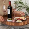 Twine Lazy Susan 20 inch Wooden Serving Board, Countertop Lazy Susan for Kitchen Decor, Turntables for Kitchen Countertop Decor Acacia Tray Set of 1 - 2 of 4