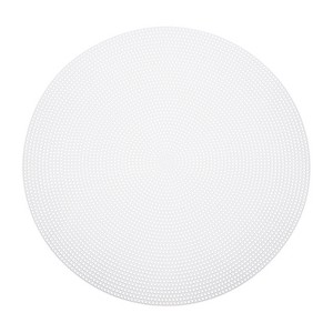 Unique Bargains 10 Count Round Needlepoint Blank Mesh Canvas Sheet for Embroidery Knit 12" 4 Pcs - 1 of 4