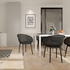 Set of 2 All-Weather Armchairs with Comfortable Backrest, Indoor Outdoor Armchairs, PP Patio Accent Chairs for Living Room or Beach–The Pop Home - 2 of 4