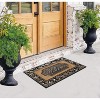A1HC Rubber and Coir Door Mat 23"x38", Thick Durable Welcome Doormat for Indoor Outdoor Entrance - 2 of 4