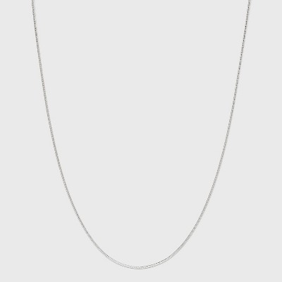 Silver Snake Chain Necklace - Silver