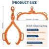 36inch Log Tongs with 3100 lbs Loading Capacity, 4 Claw Log Grabber Hook with Operating Handle for Tractors, Trucks, Forklifts - 2 of 4