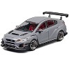 Subaru VAB WRX STI S4 Gray with Red Interior with Extra Wheels 1/64 Diecast Model Car by CM Models - 3 of 4