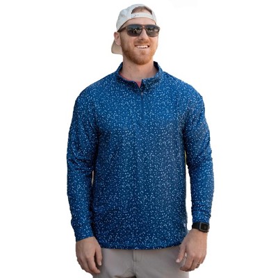 navy speckled