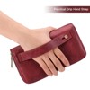Clotth Women for Wallet - RFID Blocking Clutch Large Capacity Vegan Leather Purse with Adjustable Wristlet & Grip Strap for Daily Use,Travel - 2 of 4
