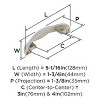 Amerock Ashby Cabinet or Furniture  Cup Pull - 4 of 4