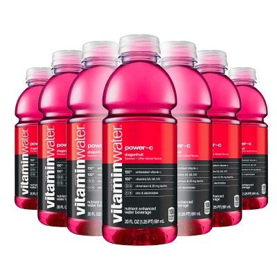 Vitamin Water, Dragonfruit - Power C, 20Oz Bottle (Pack of 6, Total Of 120 Oz) Dragon Fruit 3.33 Fl Oz (Pack of 6)