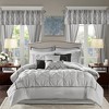 24 Pcs Essentials RIAB Faux Silk Bedding Set, Luxury Lavish Tufted Detailed Comforter for All Season, Solid Royal Style Traditional Prime Cozy Bed Set - 3 of 4