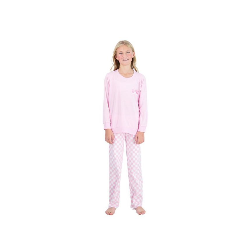 Sleep On It Girls 2-Piece Fleece Pajama Set, 2 of 6
