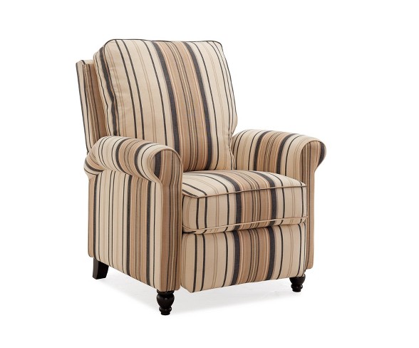 Prolounger Push Back Recliner Chair Brown & Black - Handy Living