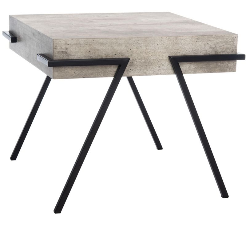 Jett Square Accent Table - Light Grey/Black - Safavieh., 3 of 9