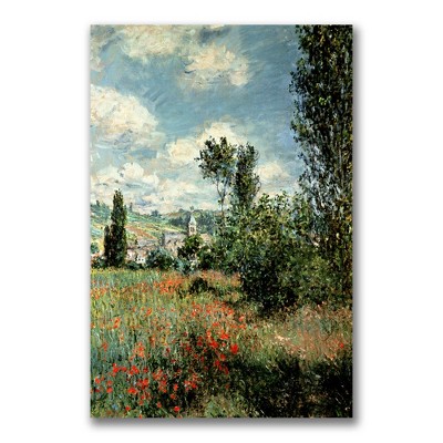 Claude Monet 'Path through the Poppies' Canvas Art