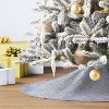 48" Sequined Fabric Christmas Tree Skirt Silver - Wondershop™ - 2 of 4