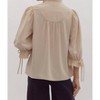 Women's Scallop Hem Blouse - entro - 4 of 4