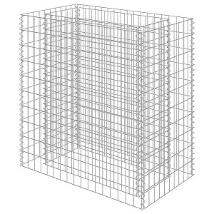 vidaXL Gabion Raised Bed Silver Galvanized Steel - 35.4" x 19.7" x 39.4" - 1 of 4