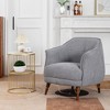 DYHOME Mid-Century Modern Accent Chair, Tufted Upholstered Armchair for Living Room, Bedroom - 2 of 4