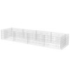 vidaXL Gabion Raised Bed Silver Galvanized steel Heavy Weight Endurance - 2 of 4