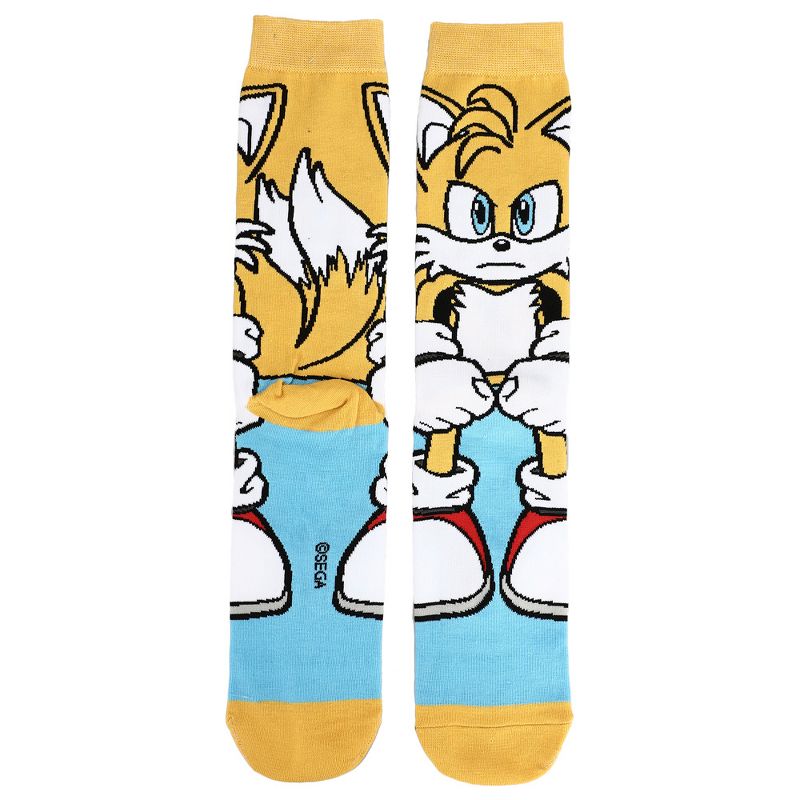 Sonic the Hedgehog Tails Animigos 360 Casual Crew Socks for Men, 2 of 4