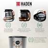 Haden Heritage 4 Slice Wide Slot Stainless Steel Toaster Bundled with 12 Cup Programmable Drip Coffee Maker Coffee Machine, Steel & Copper - 4 of 4