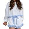 Women's Cloud Nine Ruffle Trim Set - Peach Love - 3 of 4