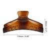 Unique Bargains Women's 4.49" Claw Clip Hair Accessories No Slip Plastic Brown - 3 of 4